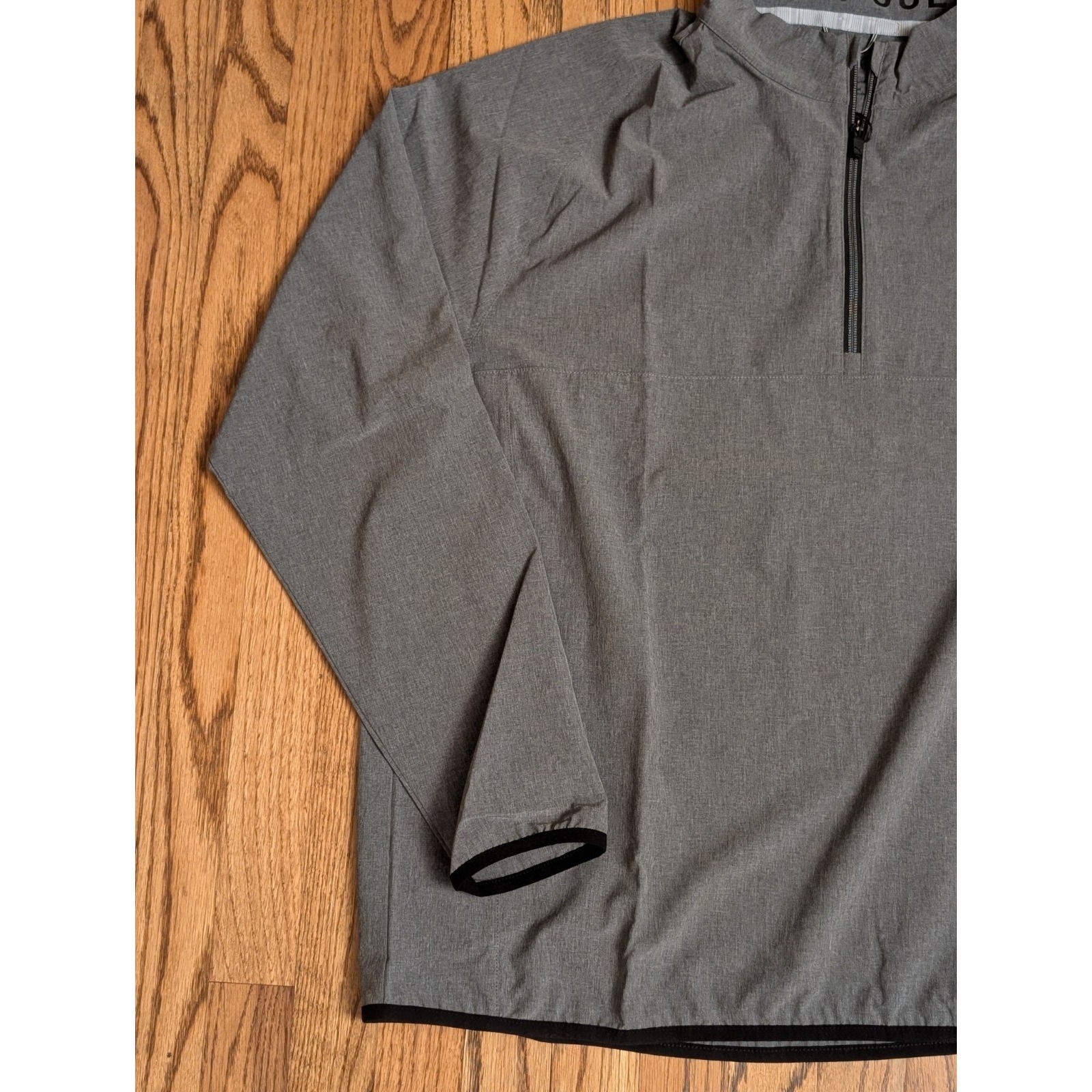 Puma Golf Coastal Woven Quarter-Zip Pullover Golf Windbreaker 538931 Mens L Gray — image 6 of 8